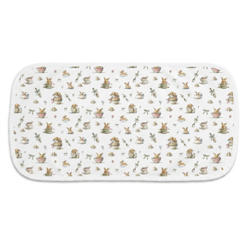 Мусліновий слюнявчик BB009 – органічна бавовна Supima BUNNY TEA
