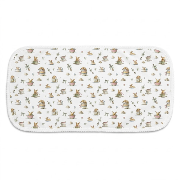 Мусліновий слюнявчик BB009 – органічна бавовна Supima BUNNY TEA
