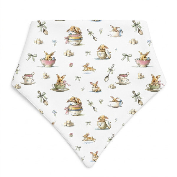 Слинявчик-бандана трикутної форми для немовлят Bib001 BUNNY TEA