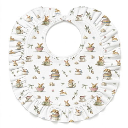 Слинявчик з обробкою рюшкой BIB006 BUNNY TEA