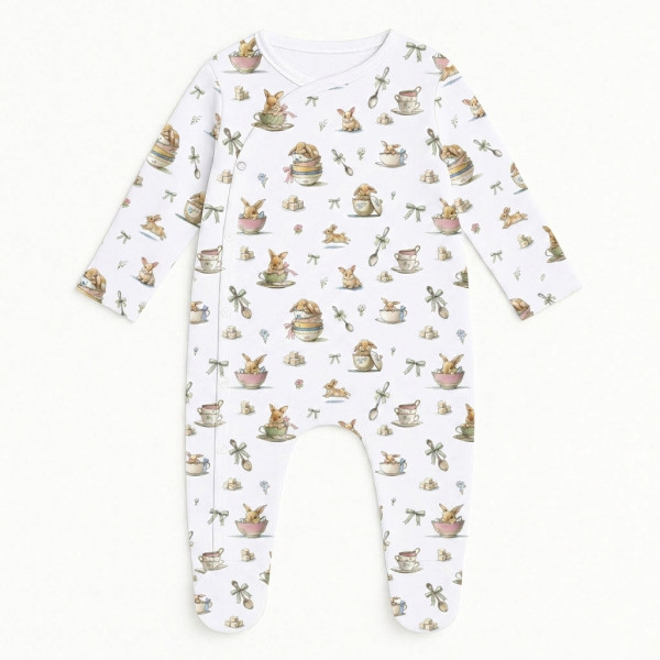 Сліп для малюка з боковою застібкою K020 BUNNY TEA