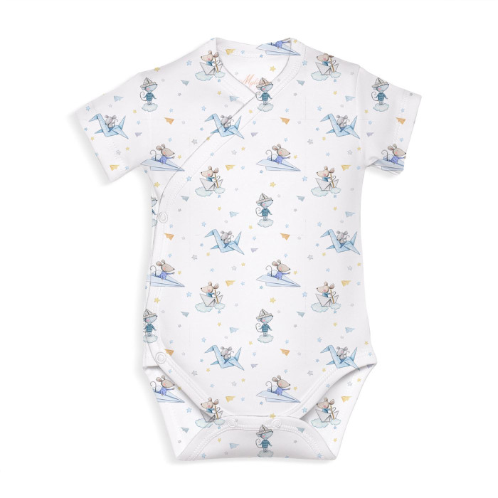 Боді Kimono з кортким рукавом для немовлят BSHL004