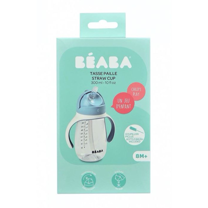 Поїльник з трубочкою Beaba 300 мл - Windy Blue, арт. 913479
