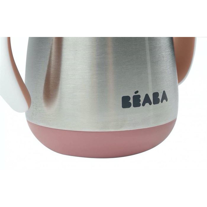 Поільник з трубочкою з нержавіючої сталі Beaba 250 мл - Old Pink, арт. 913482