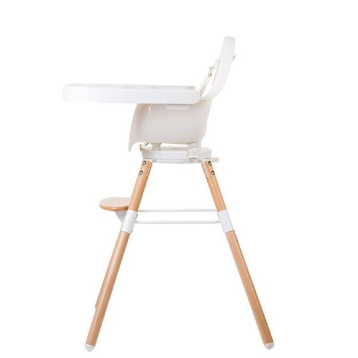 Стілець для годування Childhome Evolu ONE.80° з бампером - natural/white