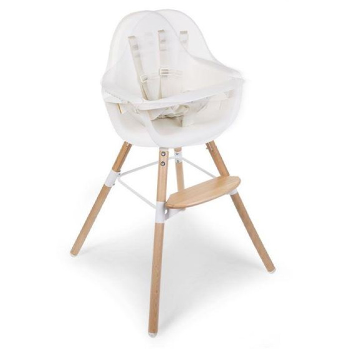 Стілець для годування Childhome Evolu ONE.80° з бампером - natural/white