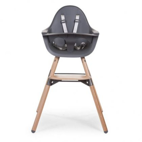 Стільчик для годування Childhome Evolu 2 з бампером - natural/anthracite
