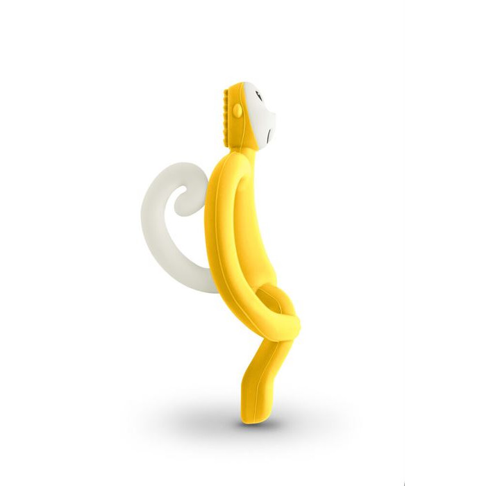 Іграшка-прорізувач Matchstick Monkey силіконовий Мавпа жовтий 10,5 см (MM-T-006)