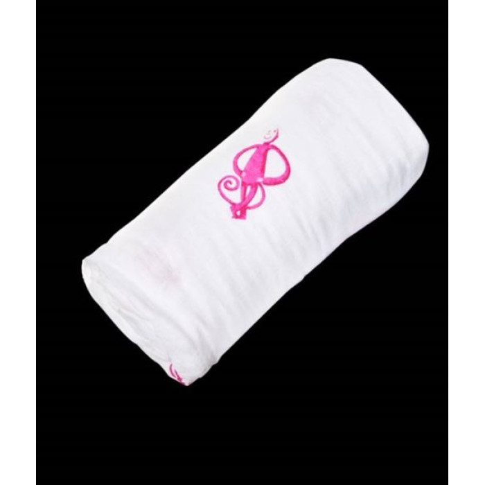 Набір пелюшок Matcstick Monkey зі 100% органічної бавовни Muslin 120*120 см рожеві 2 шт.