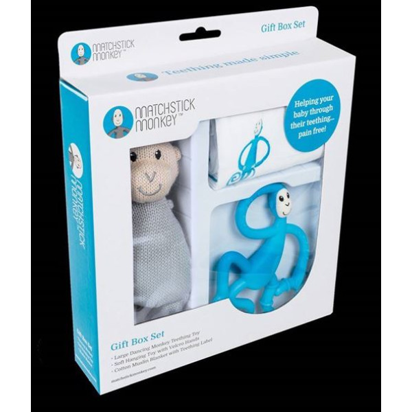 Набір Matcstick Monkey Blue пелюшка прорізувач іграшка (MM-TGP-002)