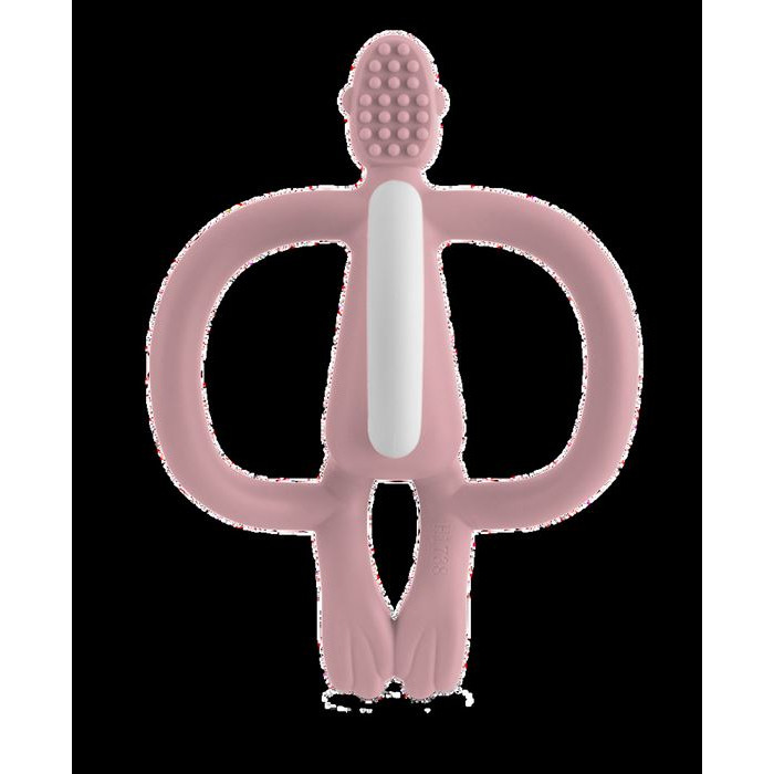 Іграшка-прорізувач Matchstick Monkey (пудровий рожевий, 10,5 см) (MM-T-010)