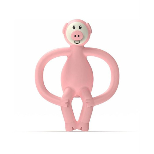Іграшка-прорізувач Свинка Matchstick Monkey (світло-рожевий, 11 см) (MM-PG-001)