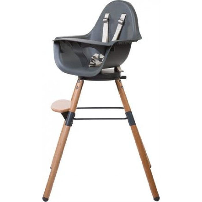 Стілець для годування Childhome Evolu ONE.80° з бампером - natural/anthracite