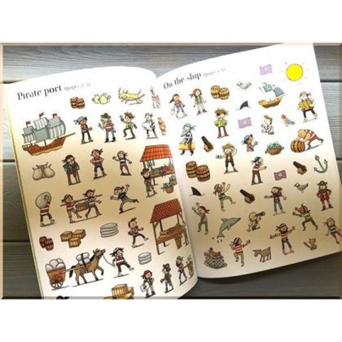 Книга First Sticker Book: Pirates