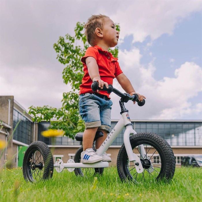 Біговел Trybike триколісний Білий (TBS-3-WHT)