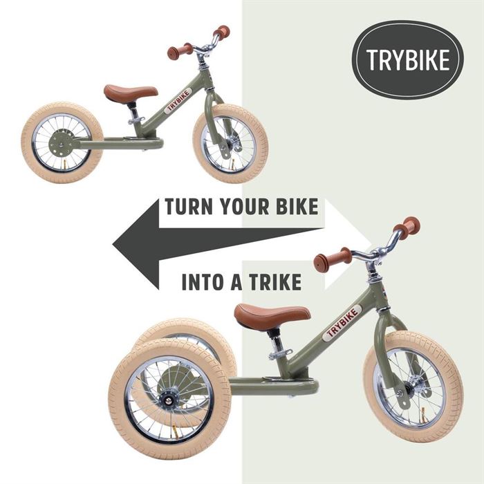 Біговел Trybike двоколісний Оливковий (TBS-2-GRN-VIN)