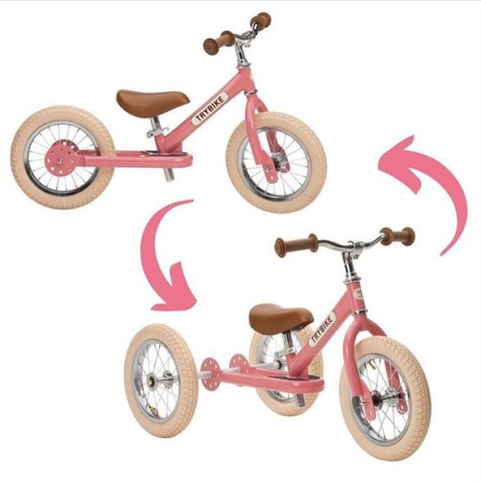 Біговел Trybike триколісний Рожевий (TBS-3-PNK-VIN)