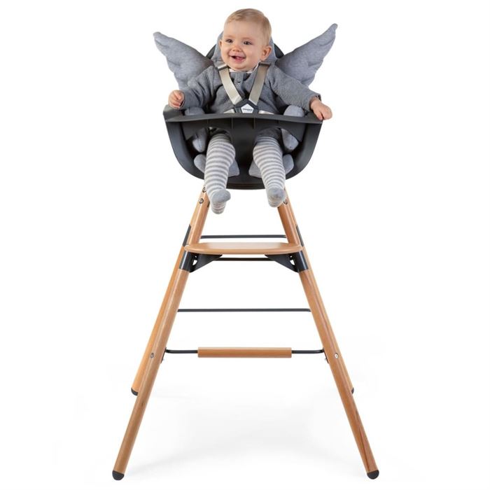 Стілець для годування Childhome Evolu ONE.80° з бампером - natural/anthracite