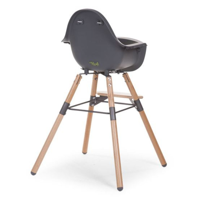 Стільчик для годування Childhome Evolu 2 з бампером - natural/anthracite