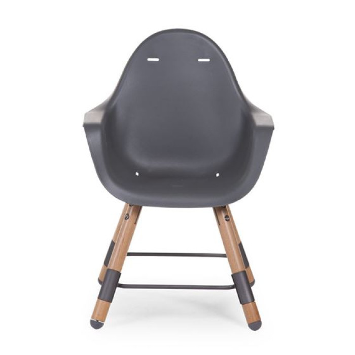 Стільчик для годування Childhome Evolu 2 з бампером - natural/anthracite
