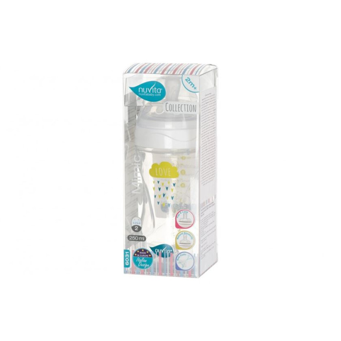 Nuvita Дитяча пляшечка Mimic Collection (250 мл) [NV6031BIANCO]