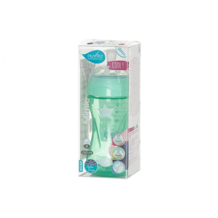 Nuvita Дитяча пляшечка Mimic Cool (250мл)[NV6032GREEN]