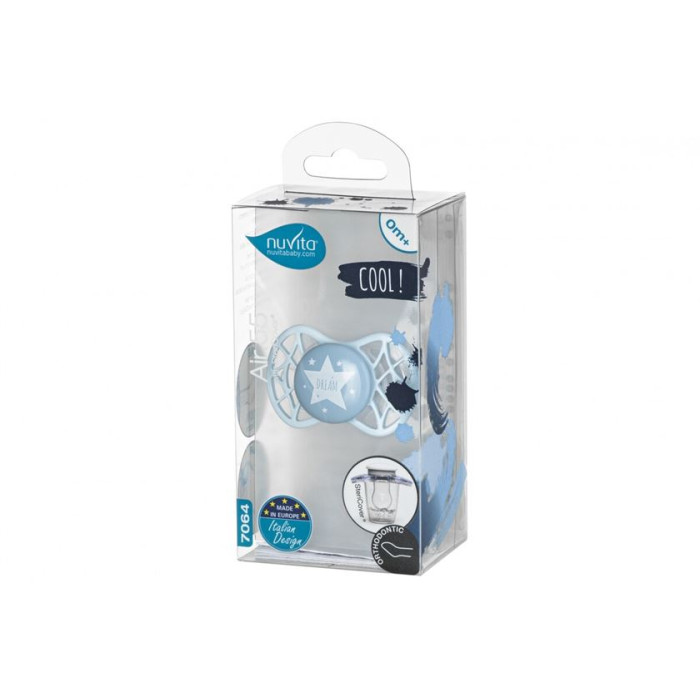 Nuvita Пустушка Air55 Cool 0m+ ортодонтична[NV7064BS]