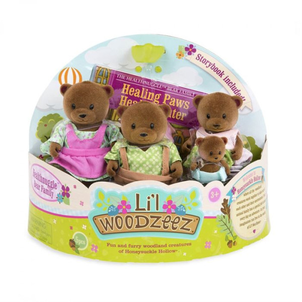 Li`l Woodzeez Набор фигурок - Семья Медведей