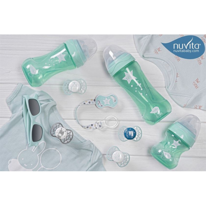 Nuvita Дитяча пляшечка Mimic Cool (250мл)[NV6032GREEN]