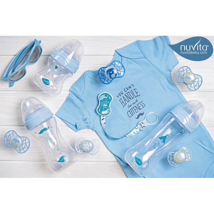 Nuvita Дитяча пляшечка Mimic Collection (250 мл) [NV6031AZZURO]