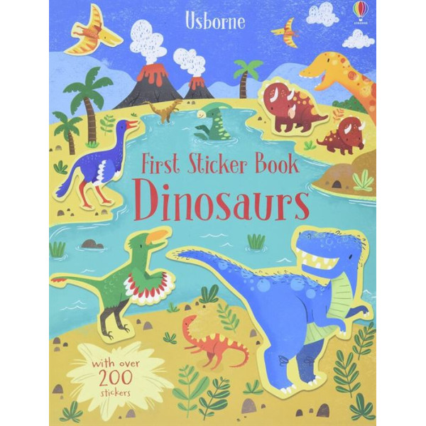 Книга First Sticker Book: Dinosaurs
