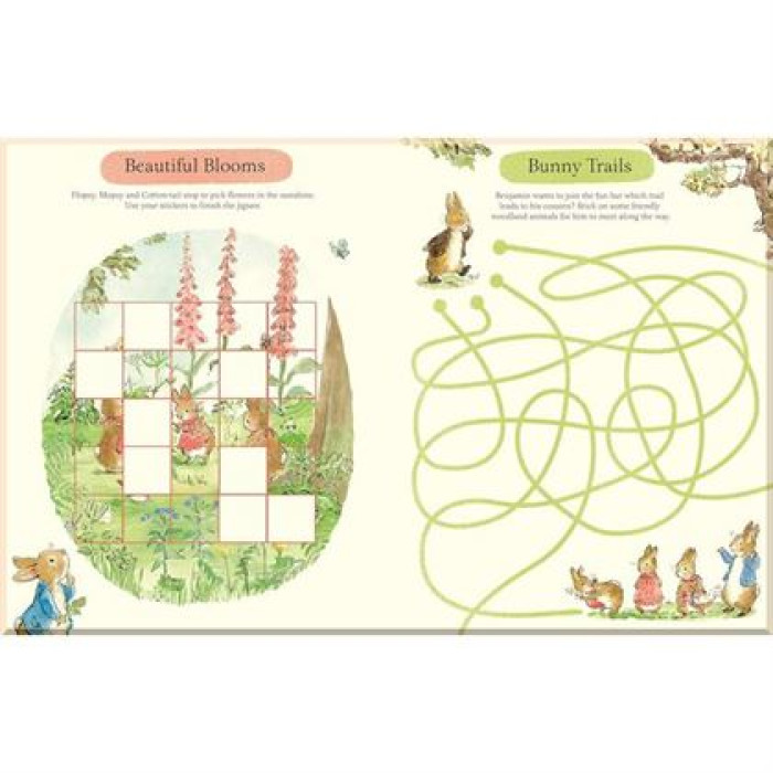 Книга з наліпками A Peter Rabbit Sticker Activity Book: Hop, Skip and Stick