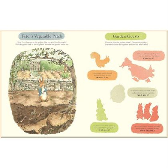 Книга з наліпками A Peter Rabbit Sticker Activity Book: Hop, Skip and Stick