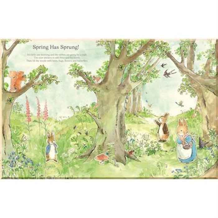 Книга з наліпками A Peter Rabbit Sticker Activity Book: Hop, Skip and Stick
