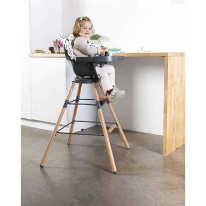 Стілець для годування Childhome Evolu ONE.80° з бампером - natural/anthracite