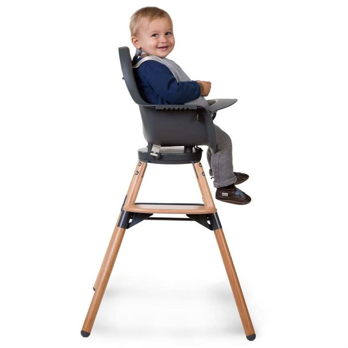 Стілець для годування Childhome Evolu ONE.80° з бампером - natural/anthracite