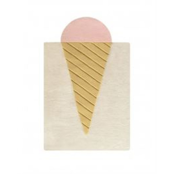 Килим Ice Cream Rug з натуральної вовни, 100 на 155 см Maison Deux