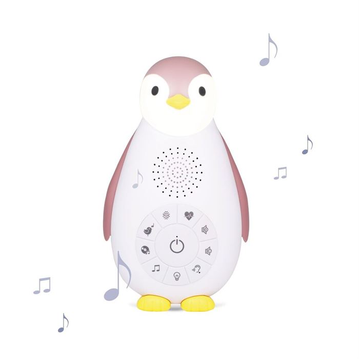 Нічник з музичним боксом Penguin ZOE pink Zazu