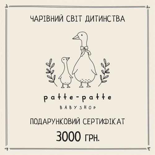 Подарунковий сертифікат на 3000 грн.
