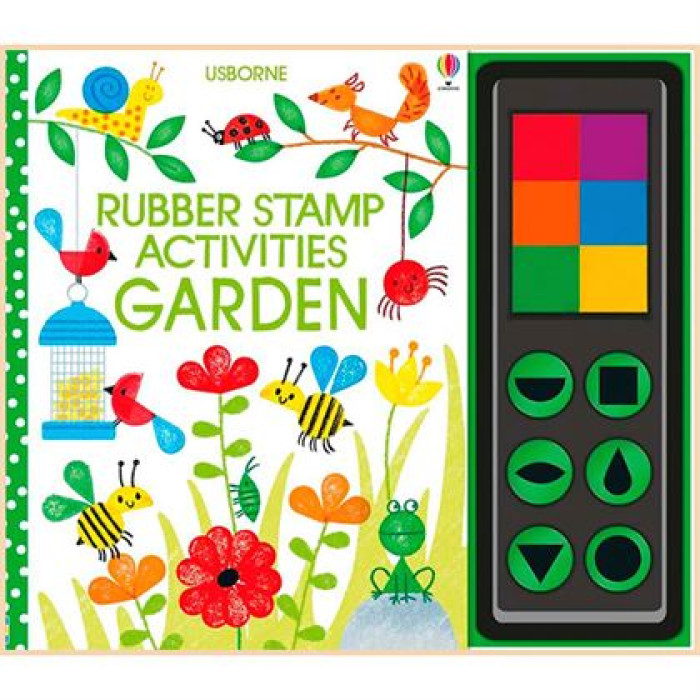 Книга с поделками Rubber Stamp Activities: Garden