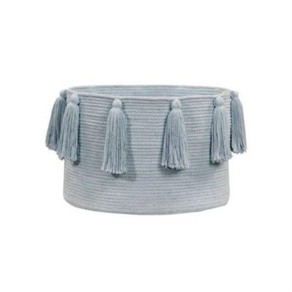 Кошик Lorena Canals Tassels Soft Blue 30 x 45 x 45 Cm