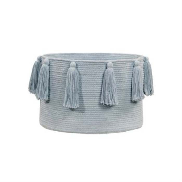 Кошик Lorena Canals Tassels Soft Blue 30 x 45 x 45 Cm