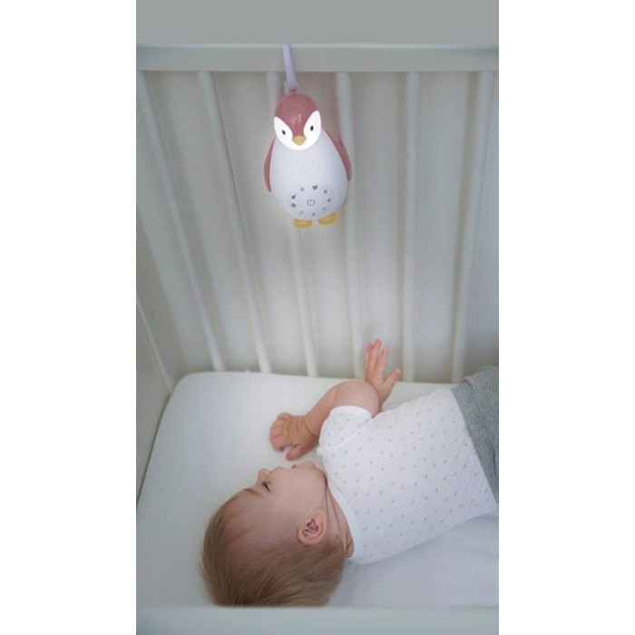 Нічник з музичним боксом Penguin ZOE pink Zazu