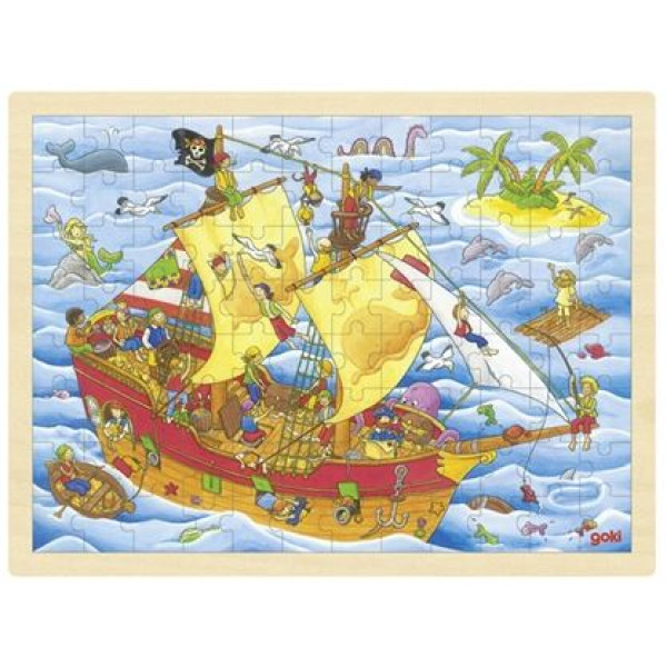 goki Пазл дерев'яний Пірати 57831G