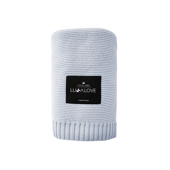 Дитячий бамбуковий плед LULLALOVE Classic Frozen Blue 80х100 см