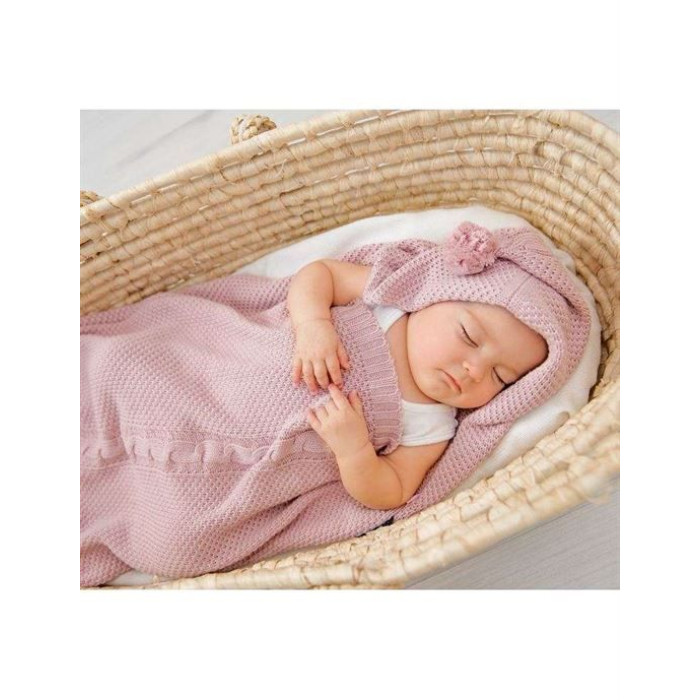 В'язаний конверт LULLALOVE Powder Pink