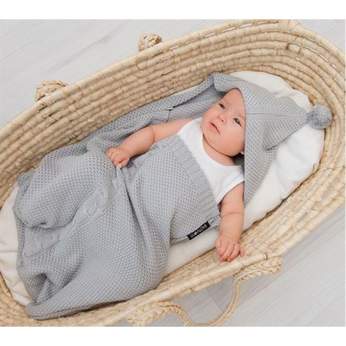 В'язаний конверт LULLALOVE Ice Grey