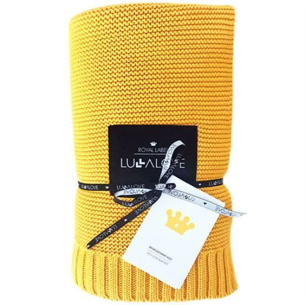 Дитячий бамбуковий плед LULLALOVE Classic Honey Mustard 120х100 см