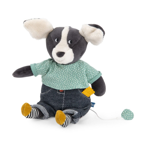 Moulin Roty Музичний плюшевий песик, Puce, 684015
