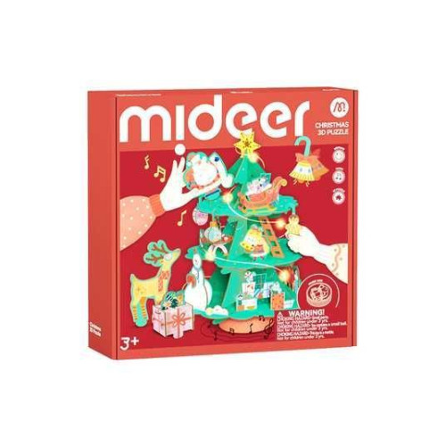 Музичний 3D пазл-ялинка “Різдвяна майстерня”, MiDeer